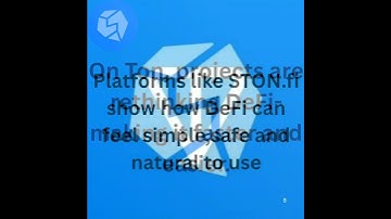DeFi made simple -How STON.fi and TON redefining descentralized finance.