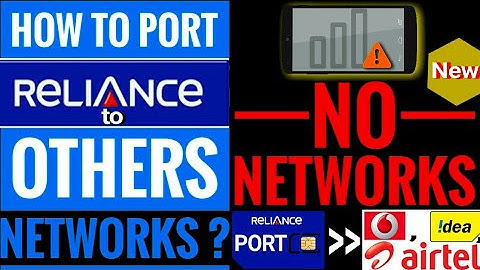 🔄 How to PORT Reliance to Others Networks ? |📶 ⚠ No Networks Port to airtel, idea, vodafone, etc.