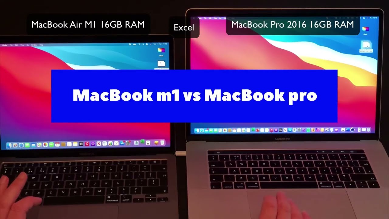Apple MacBook Air m1 vs MacBook pro 2016 speed test 🫨 #shorts
