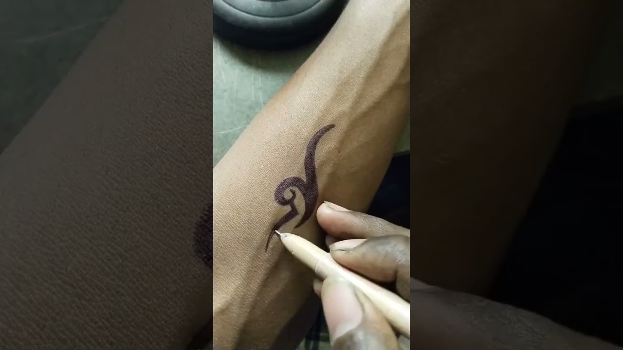 tattoo tribal with pen