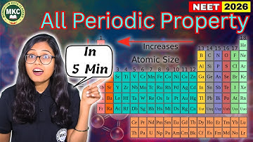 All Periodic Property In 5 Min#momentumkotaclasses #neet2026 #periodictable #new #chemistry