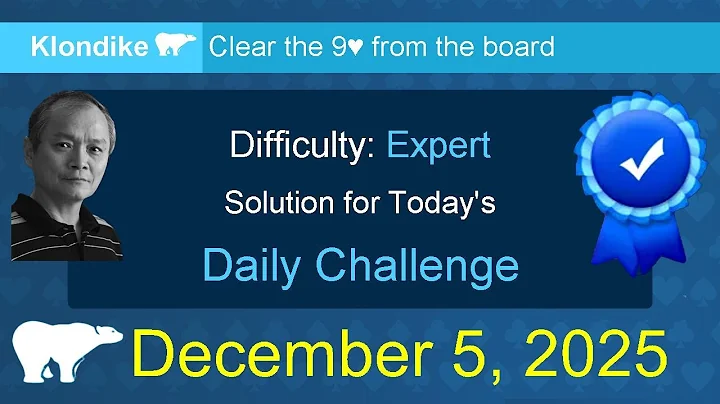 Microsoft Solitaire Collection: Klondike - Expert - December 5, 2025