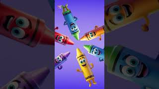Five Little Crayons Jumping on the Bed #shorts #viral #explore #ytshorts #popular