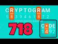 CRYPTOGRAM 718