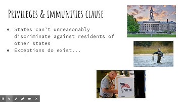 Civics: Privileges and Immunities Clause