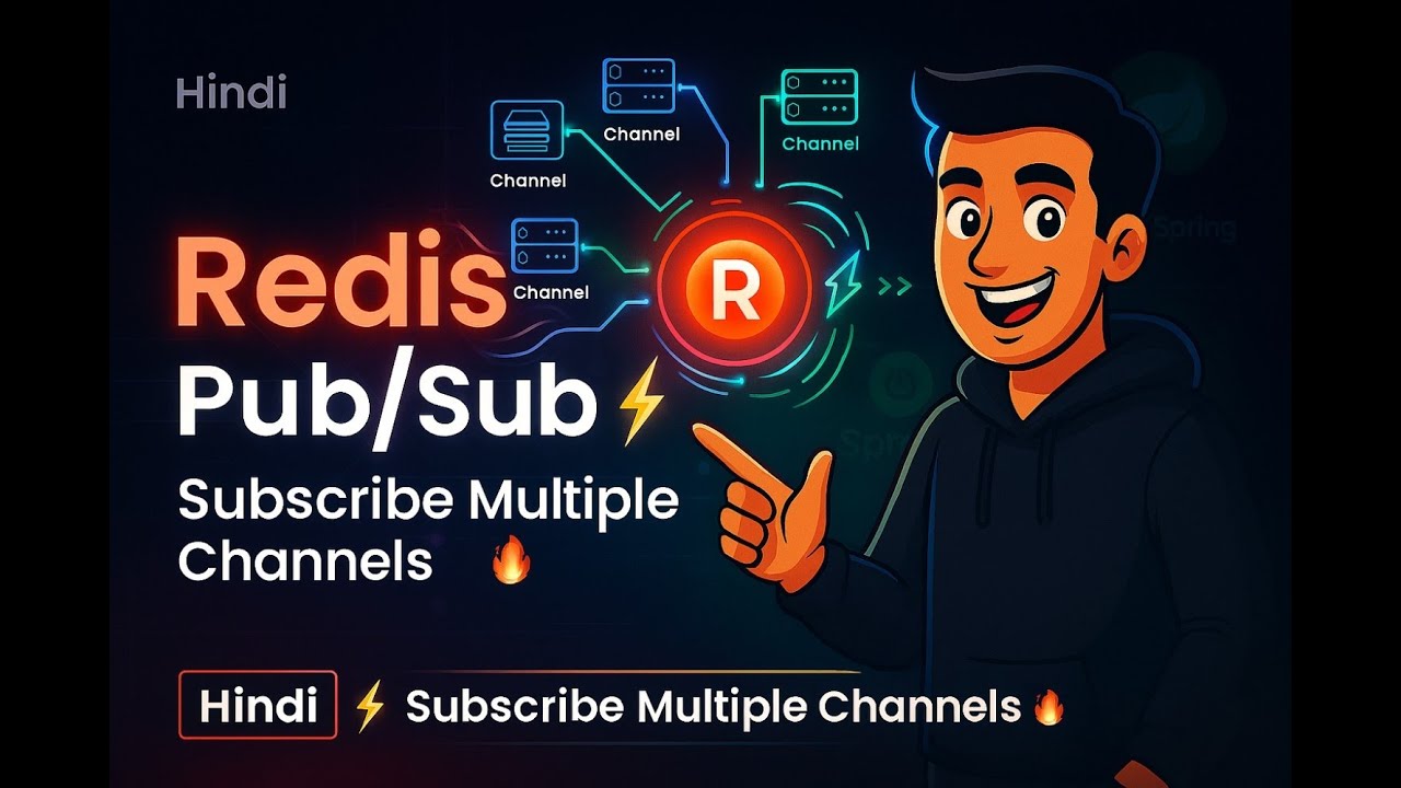Redis Pub/Sub Tutorial in Hindi ⚡ | Subscribe Multiple Channels in ...
