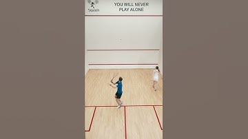 playing squash game