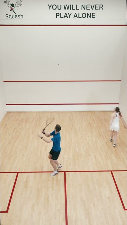 playing squash game