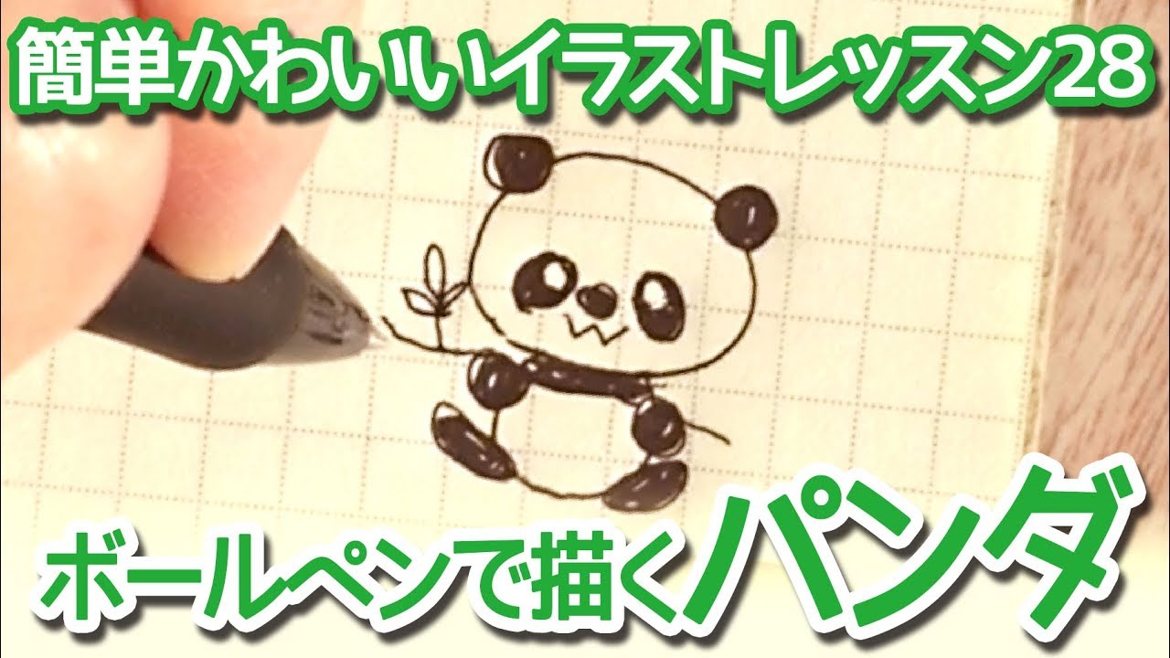 Panda Illustration Easy To Draw Youtube