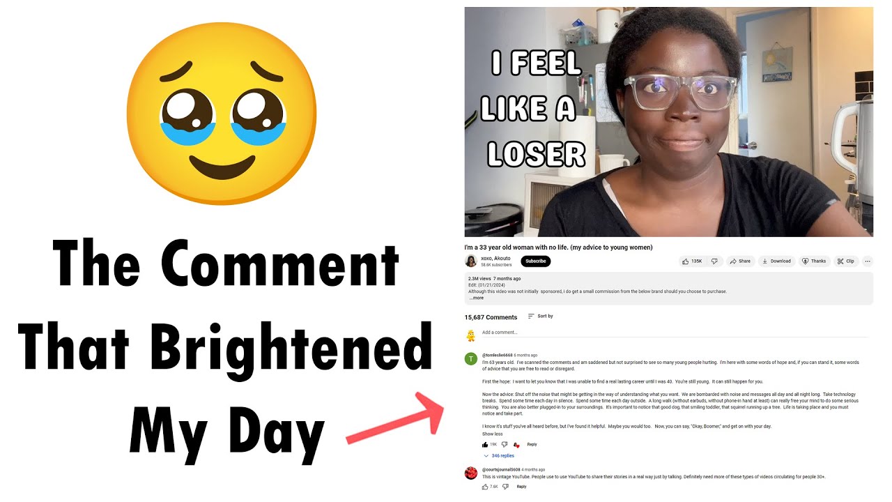 The Comment That Brightened My Day 🥹 - YouTube