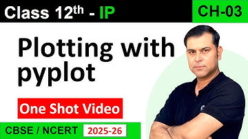 One Shot CH3 Plotting with PyPlot class 12 IP | CBSE/ NCERT Matplotlib.pyplot | Chart in pandas