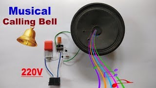 220 Volt Musical Door Bell Circuit..How To Make Musical Door Bell Circuit..[Hindi]