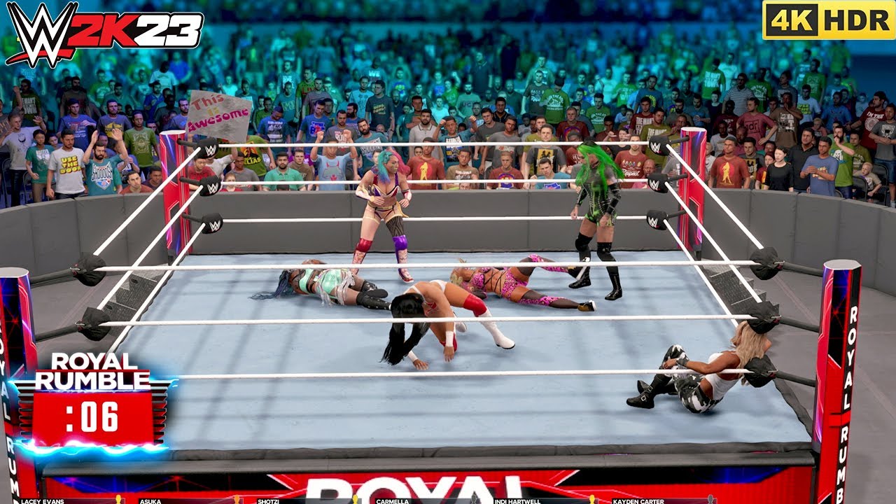WWE 2K23 - WOMEN Royal Rumble Match Gameplay [PS5 4K60]