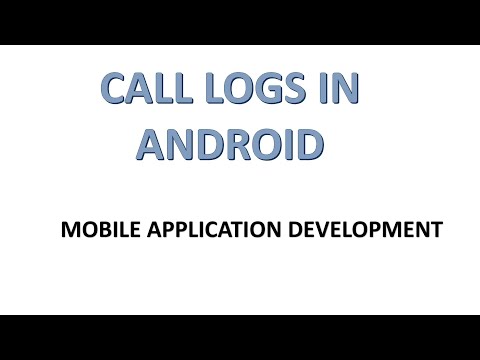 Call Logs in Android