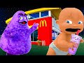 Baby steals new grimace shake