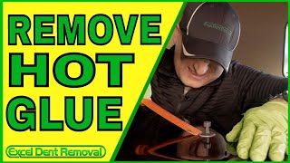 How To EASILY REMOVE Hot Glue From Car