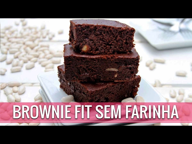 BROWNIE FIT SEM FARINHA SEM GLÚTEN E SEM LACTOSE