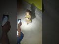 Ребенок играет с лягушкоми  3