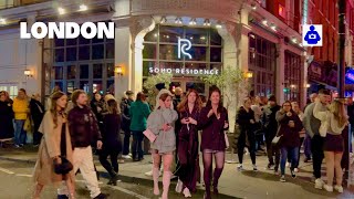 London Autumn Walk ?? Nightlife, West End, Piccadilly Circus to SOHO | Central London Walking Tour