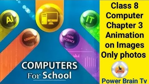 Chapter 3 Animation on Images || Class 8 Computer || photos || @PowerBrainTv