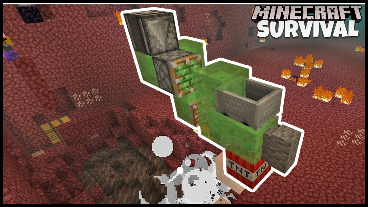 Blowing Up The Nether To Get ANCIENT DEBRIS Minecraft Survival Let's