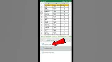 😱Excel mein Data Ko Freeze Unfreeze Kaise kare 💥💥| Freeze Unfreeze