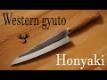 Making a honyaki western gyuto - Chef knife