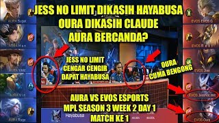 EVOS VS AURA || MATCH KE 1 MPL SEASON 3 WEEK 2 DAY 1 || MOBILE LEGE...