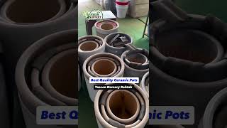 Premium ceramic pots available at Rohtak Nursery