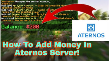 How To Add Money/Economy In Aternos Server | EssentialX Economy Plugin
