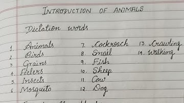 Class 2 EVS Chapter 1 Introduction to animals notes#my channel my class