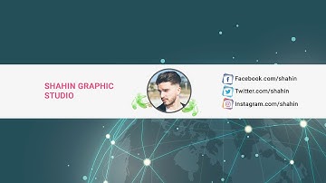 How To Make YouTube Banner Design - Photoshop cc Tutorial