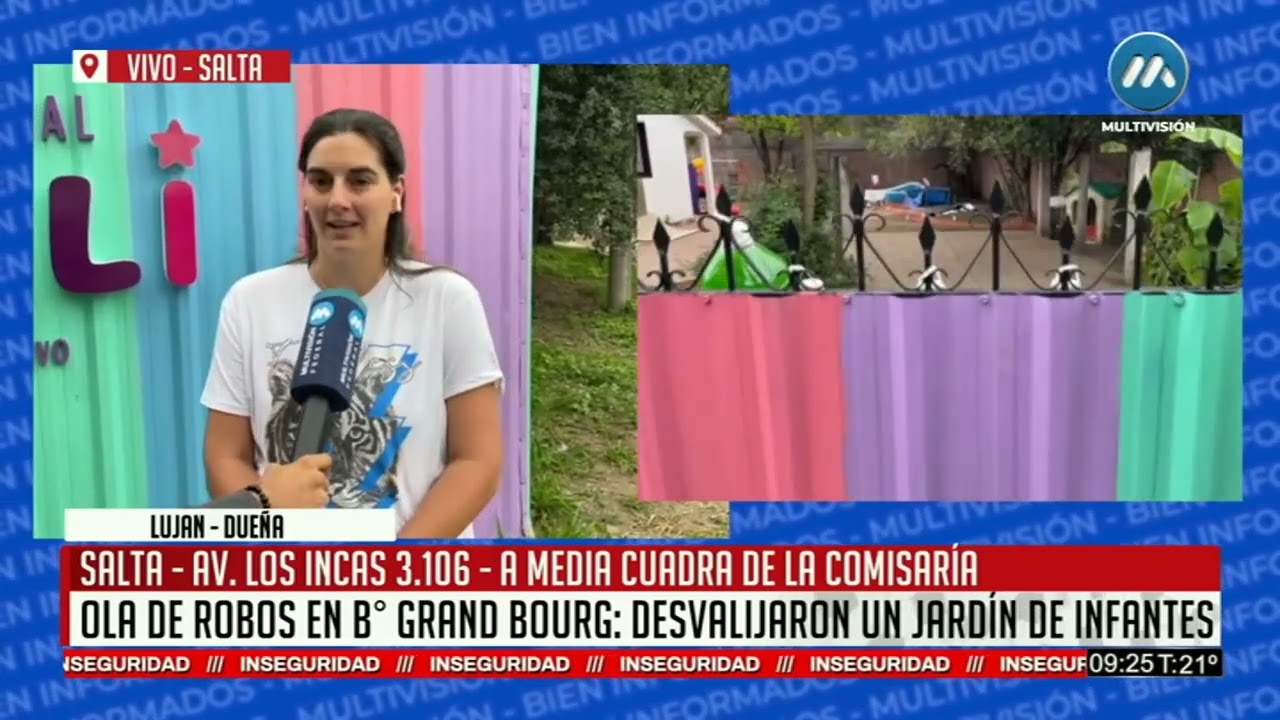 ESVALIJARON UN JARDÍN DE INFANTES A MEDIA CUADRA DE LA COMISARÍA