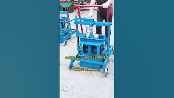 Yuewei 2-45 cement solid block making machine #foryou  #cementbricks #brickmakingmachine #shorts