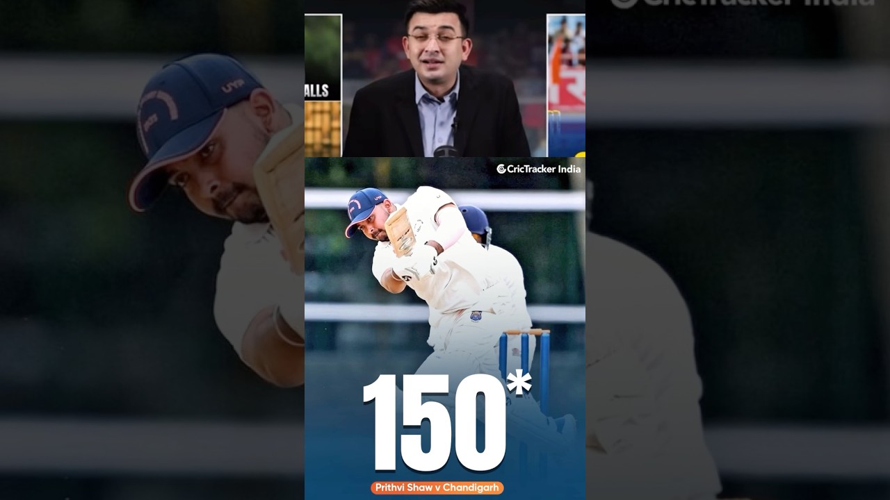 Shaw slams third-fastest double century in Ranji Trophy history 