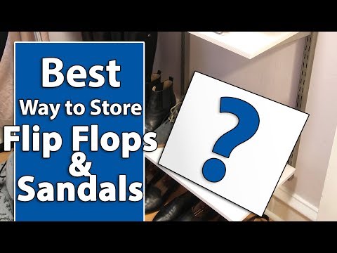 Best Way to Store Flip Flops & Sandals