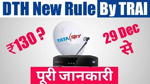 TRAI New Rules For DTH & Cable TV in Hindi | DTH New Rules Explained