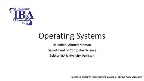 Threads and Concurrency Part 1/2 (Sukkur IBA University)