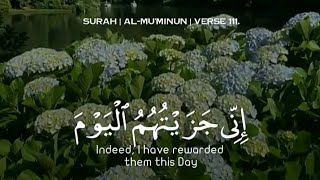 Surah Al-Mu'minun Verse 111 | سورة المؤمنون الآية 111 | Surat Al-Mu'minun Ayat 111