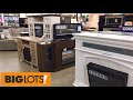BIG LOTS FIREPLACES SOFAS COUCHES ARMCHAIRS HOME FURNITURE SHOP WITH ME SHOPPING STORE WALK THROUGH