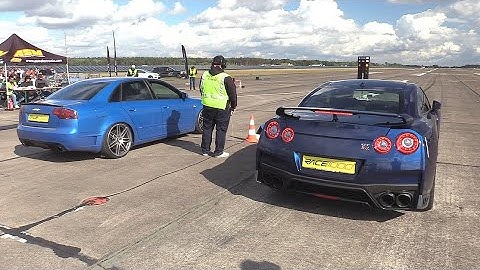 560HP Audi A4 B7 DTM Edition 2.0 TFSI vs Nissan GT-R R35