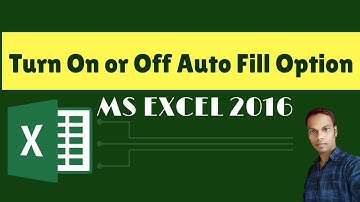 How To Enable Auto Fill Options Microsoft Excel 2016
