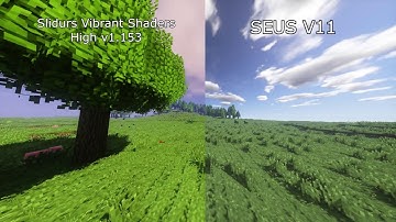 Minecraft Shaders Comparison - SEUS V11 vs. Sildurs Vibrant Shaders High 1.153