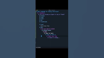 Best Language for Coding Interviews #shorts #programming #coding #python #interview