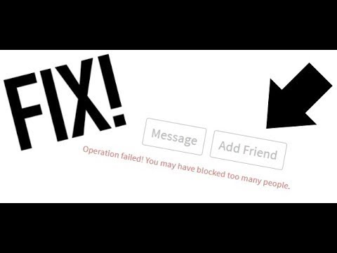 How To Unblocked People On Roblox Operation Failed 2020 2050 Youtube - roblox unblocking people