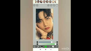 BTS Taehyung in green smudge edit (requested)