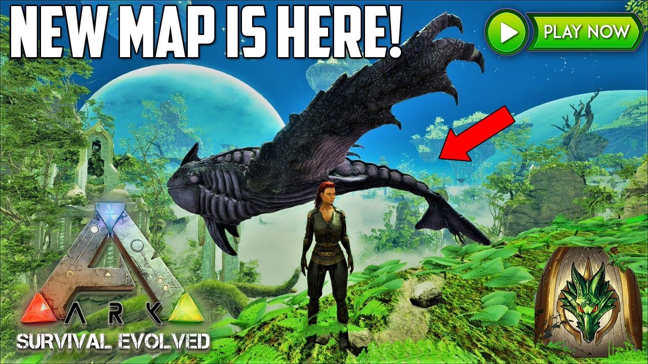 ARK *NEW* MAP IS HERE! DRAGONPUNK EXPLORE THE FLOATING ISLANDS