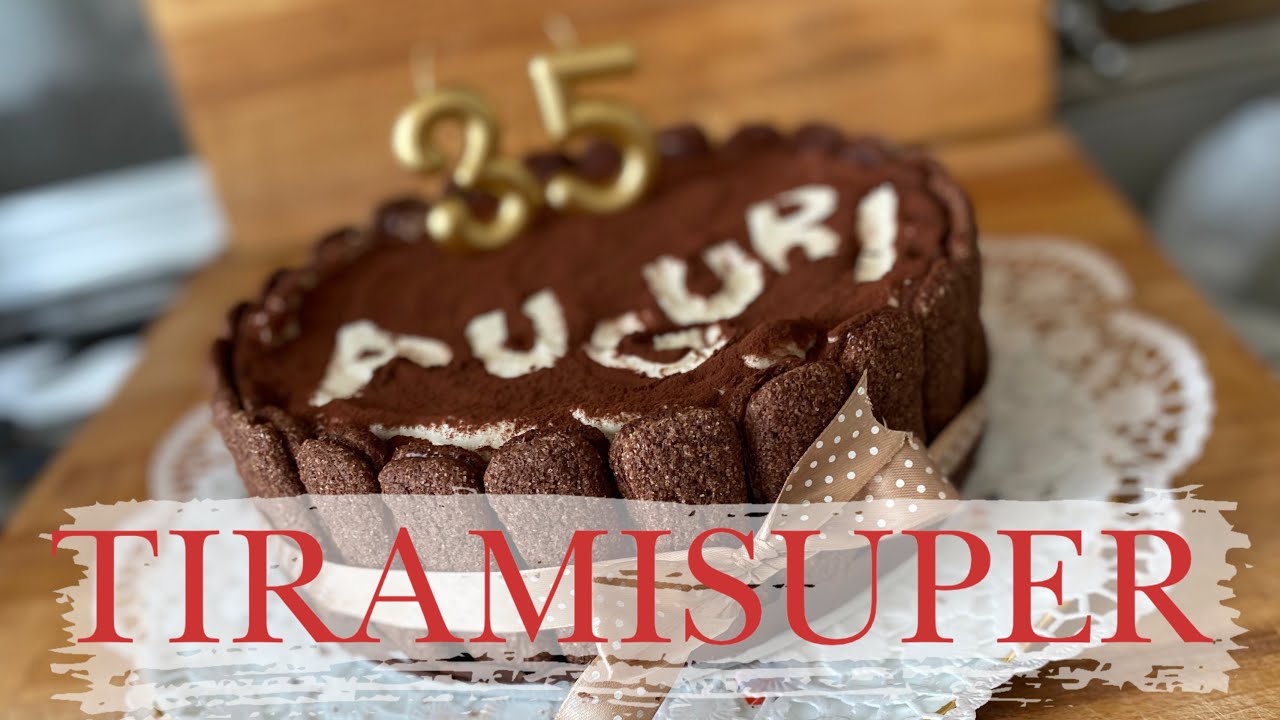 TIRAMISUPER CAKE! La torta di compleanno per Gabry! Buonissima!facile, senza cottura!( dolci) 2C+K
