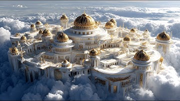 A Heavenly Palace Above the Clouds - Part 1 | ASMR AI Architecture | Luxury Mansion Tour