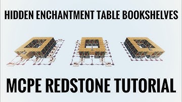 3 Simple and Cool Ways to Hide your Enchantmet Table Bookshelves (Redstone Tutorial)